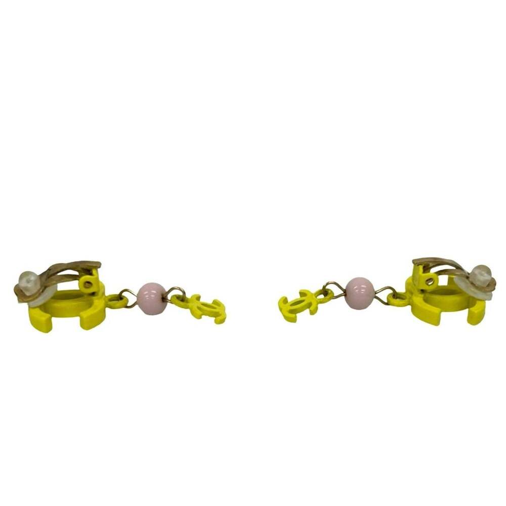 CHANEL Pink Logo Earrings - Picture 4 of 6